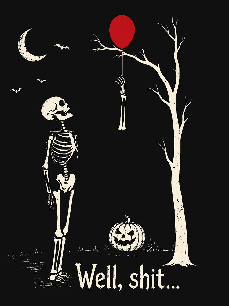 Skeleton Lost Balloon Funny Halloween Costume by Khescoiu