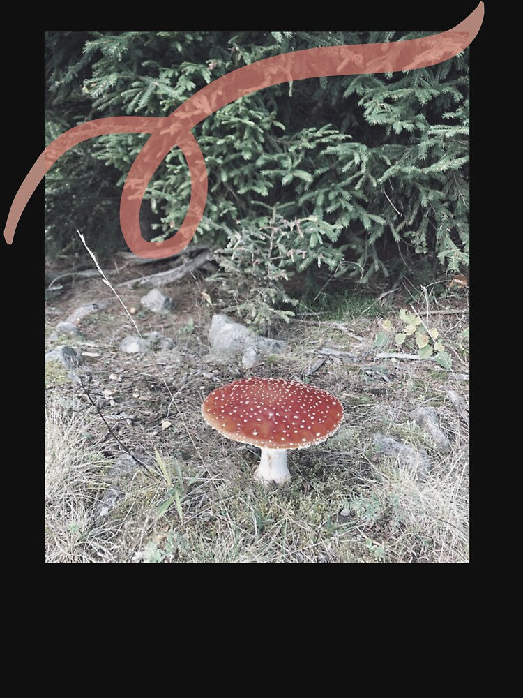 Red Vintage Mushroom. by Createez
