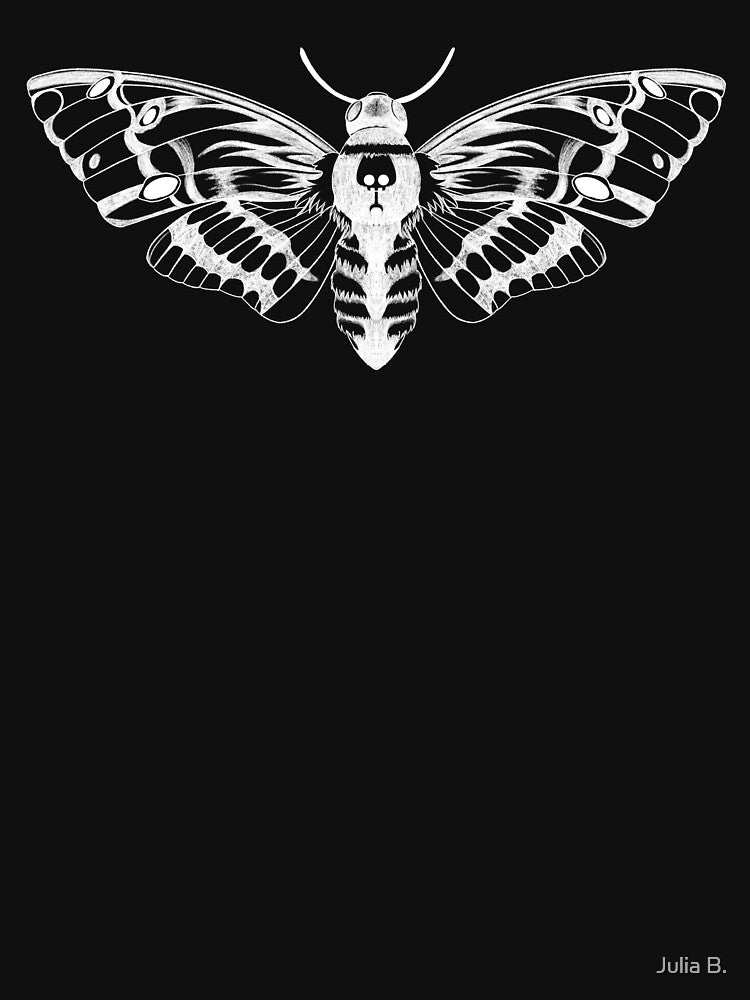 Moth / white death's head hawk moth by Julia B.