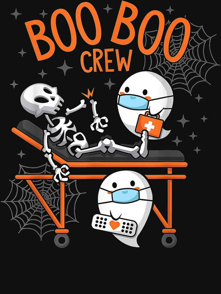 Boo Boo Crew Ghost Doctor Paramedic Emt Nurse Halloween by MartinStudio