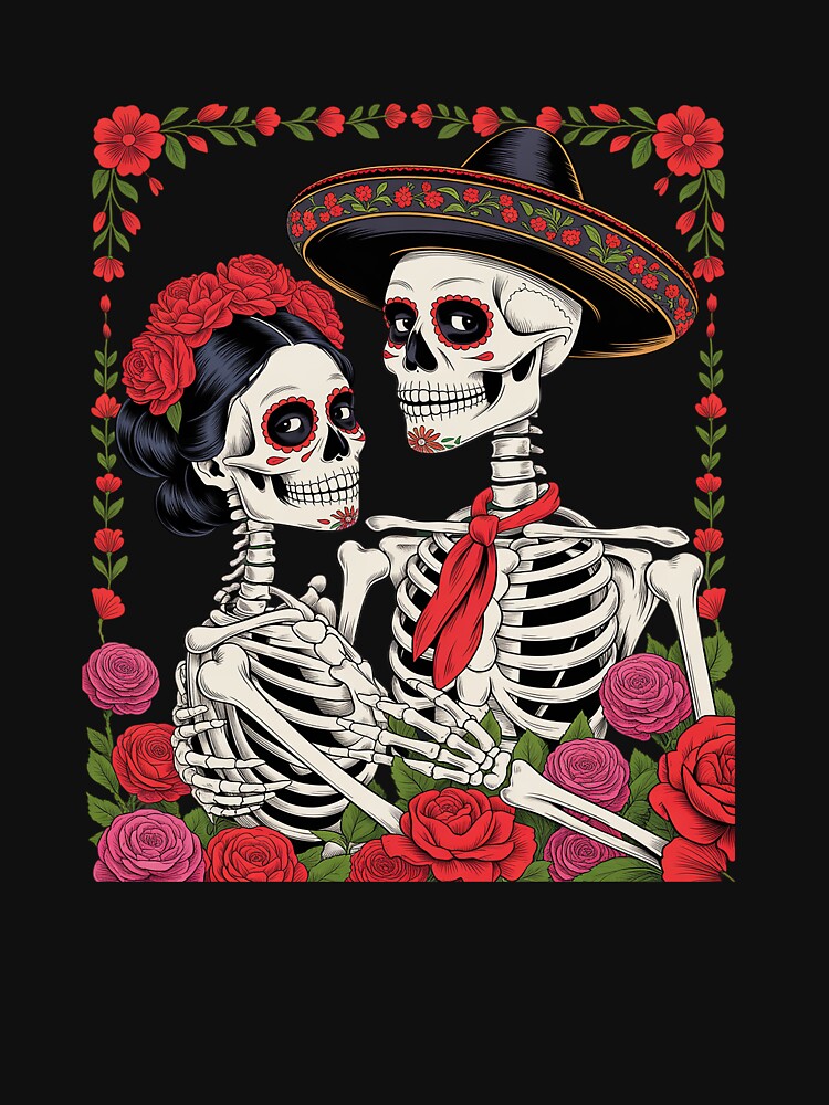 De Los Muertos Sugar Skull Skeleton Day The Dead by LittleDame