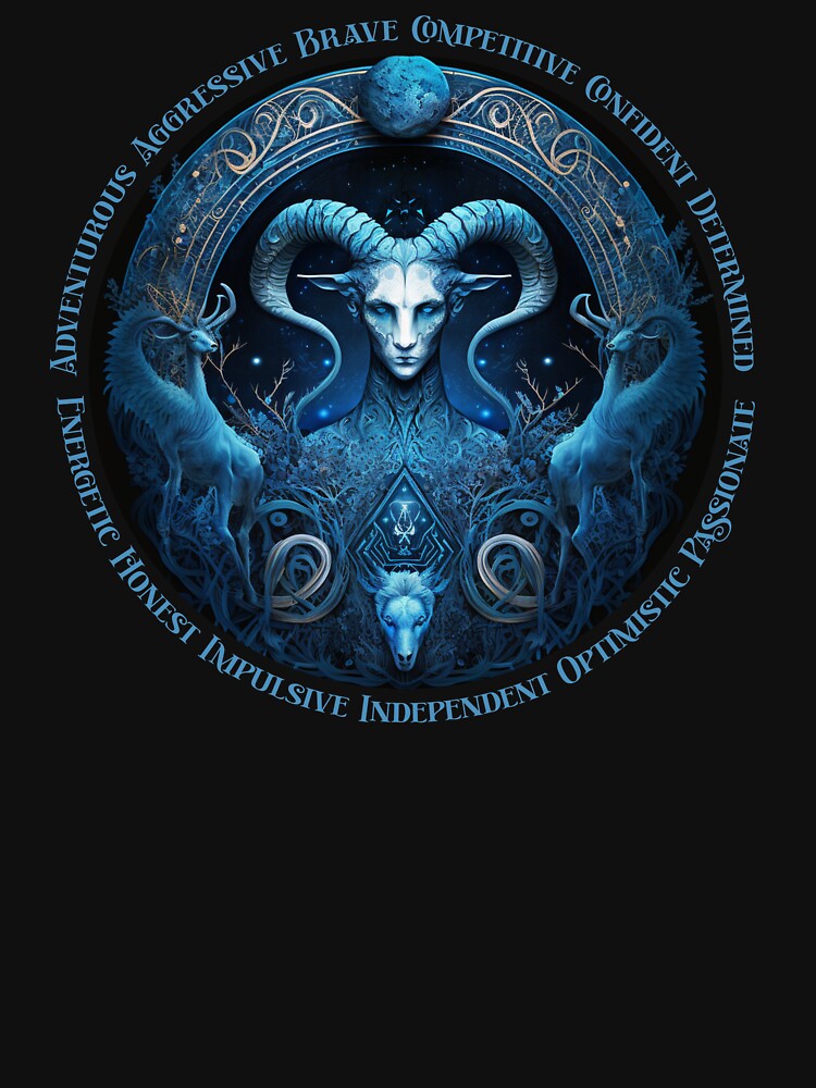 Aries T-Shirt, Horoscope T-Shirt, Birthday T-Shirt, Zodiac Sign T-Shirt by Graphitti Squad