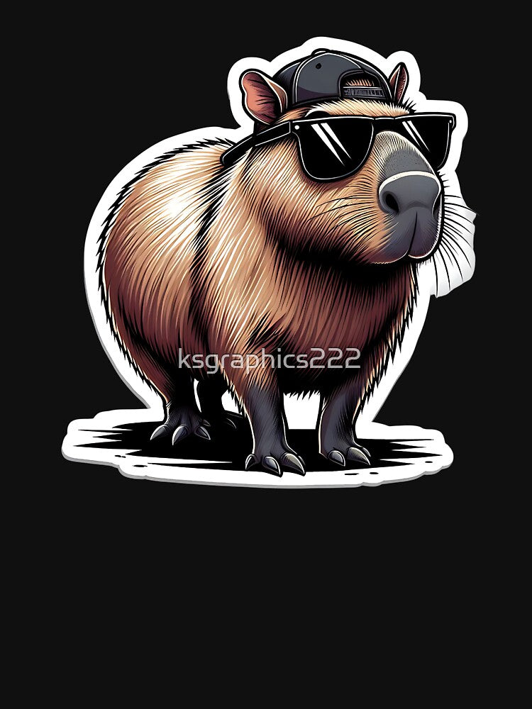 Capybara Art #42 | Capybara Lovers by ksgraphics222