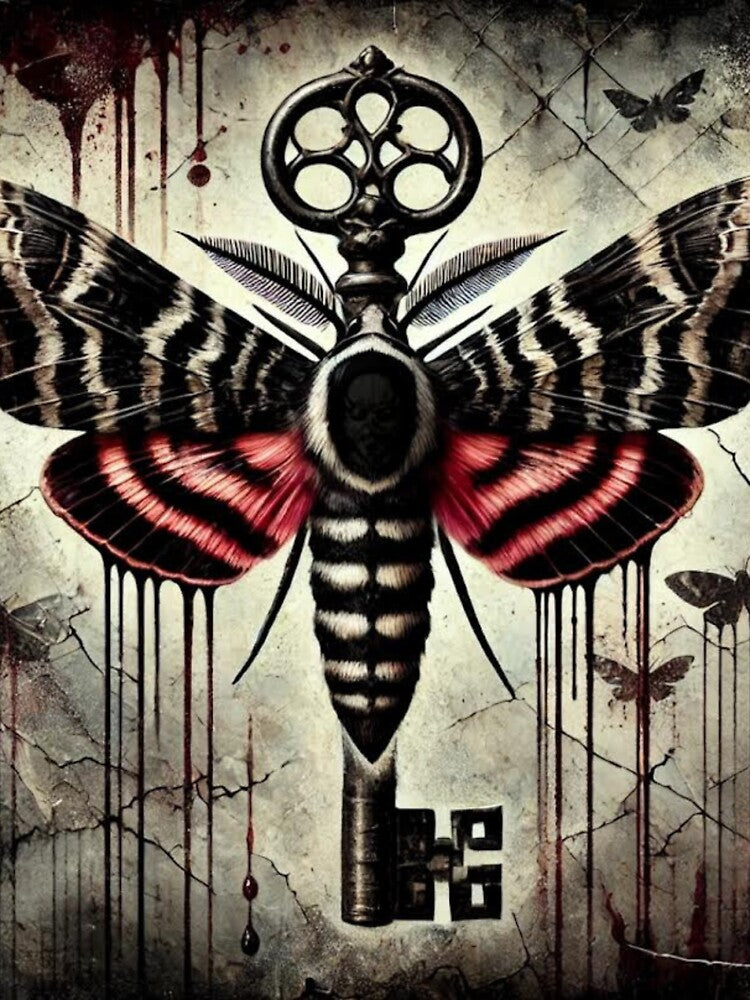 DEATH MOTH HAWK WITH TIGER STRIPES by Occupational  Horrors