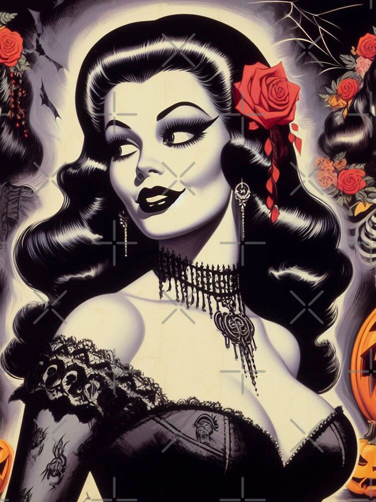 Vintage Halloween Woman by PulpVintage