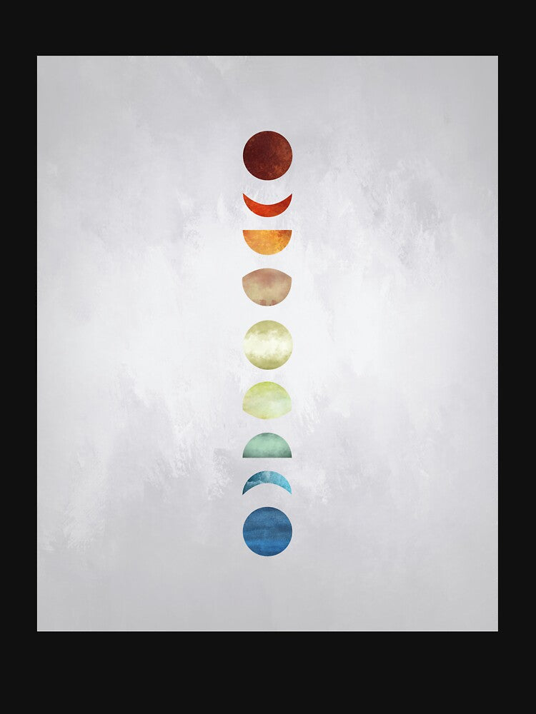 Colorful Moon Phases by LiveAesthetic