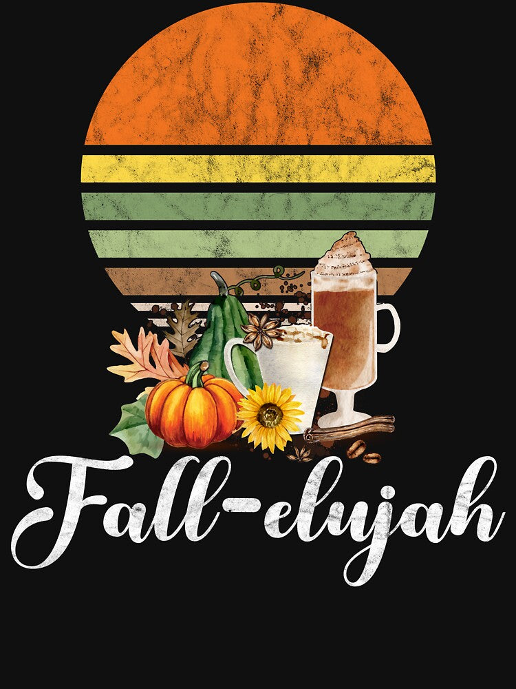 Fallelujah - Pumpkin Autumn Coffee Sublimation Retro by fooderiffic