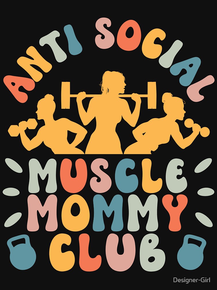 Anti Social Muscle Mommy Club Groovy Pump Cover Women by Designer-Girl