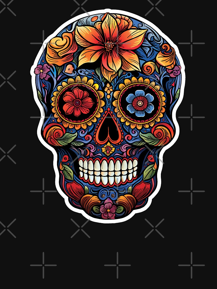 Hibiscus Skull - Day of the Dead by SquishyKitkat