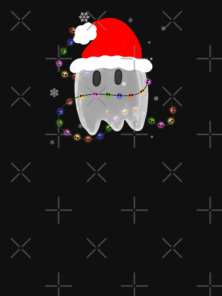 Santa Ghost With Christmas Lights by JMDesignHouse