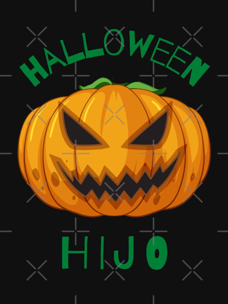 Halloween Hijo (in black) - Funny Halloween Pumpkin Head by CosmicStory