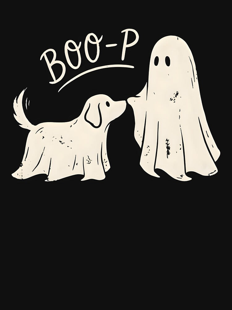 Boo-p Ghost Dog Funny Halloween by Elakhongthe