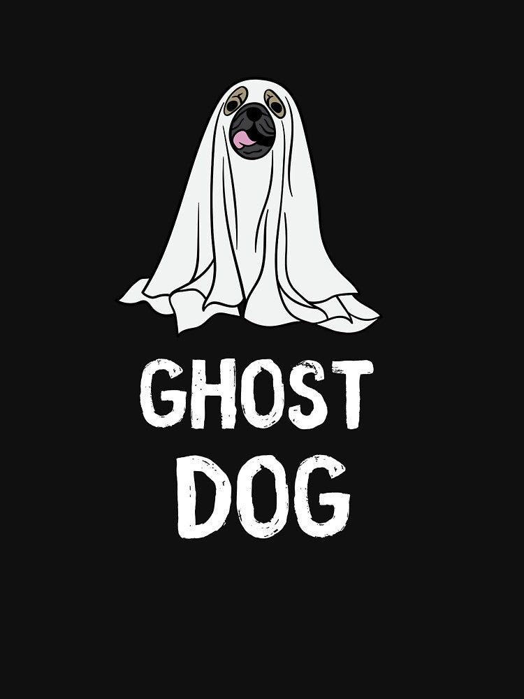 ghost dog funny dog lover gift for halloween by DesignisMine