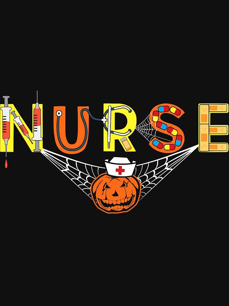 Nurse Halloween With Pumpkin Boo by BundlerVq