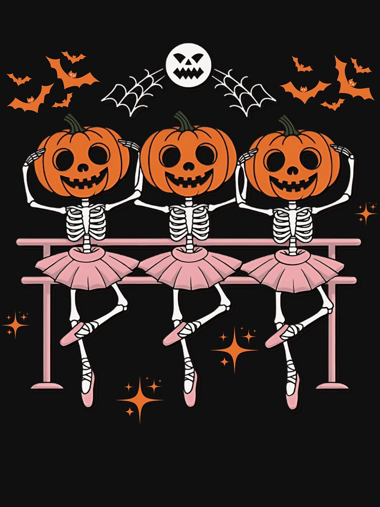 Halloween Ballet Pumpkins Skeleton by Hotshots Design
