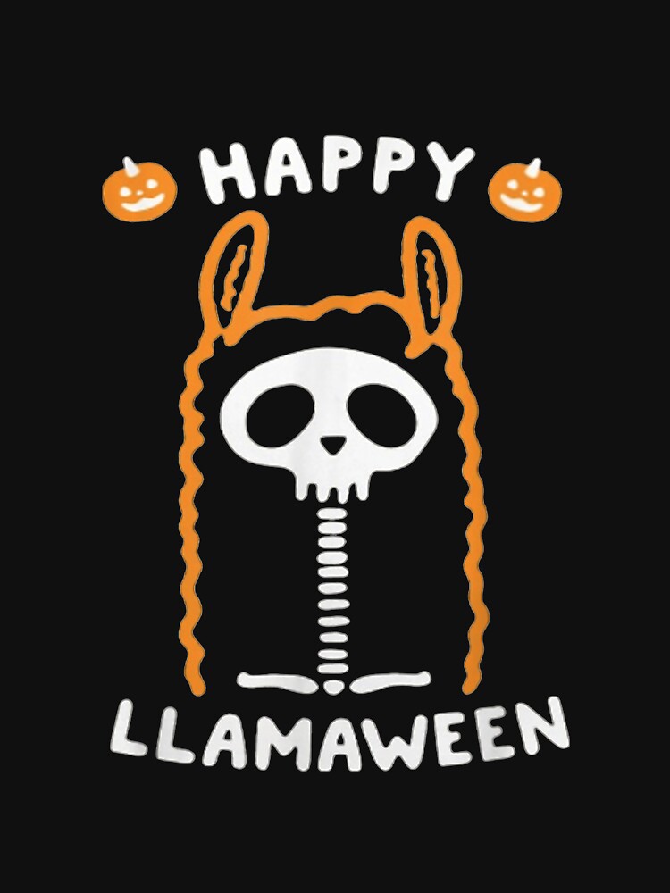 Skeleton With Llamaween Funny Hapy Halloween by olivee79