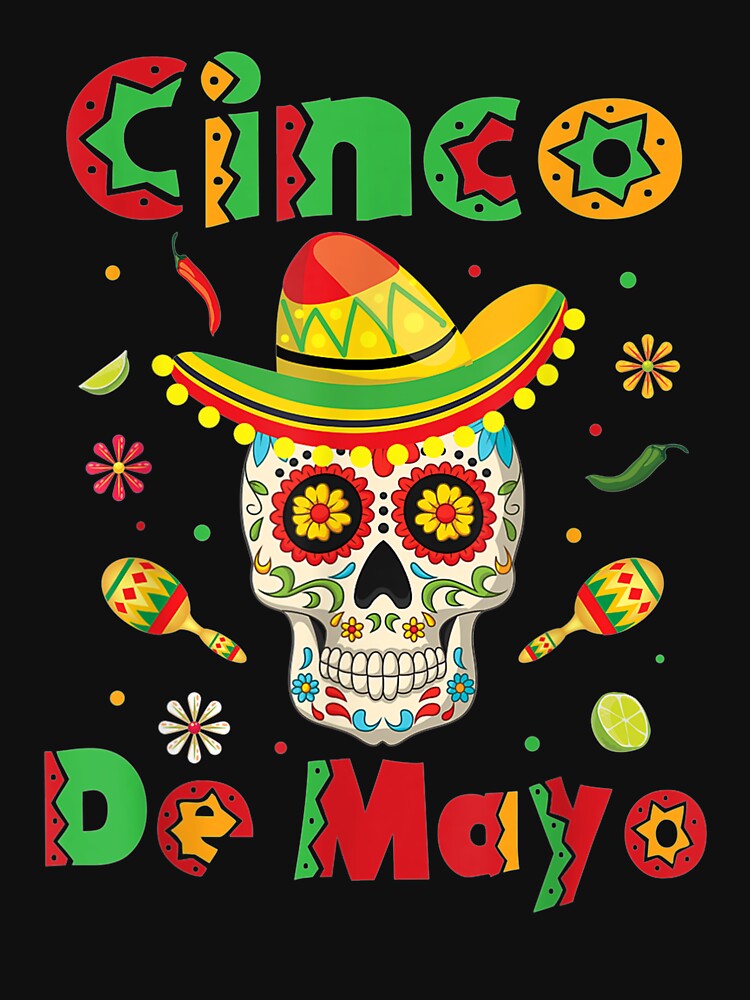 Cinco De Mayo Sugar Skull Mexican Fiesta Taco by tolivia