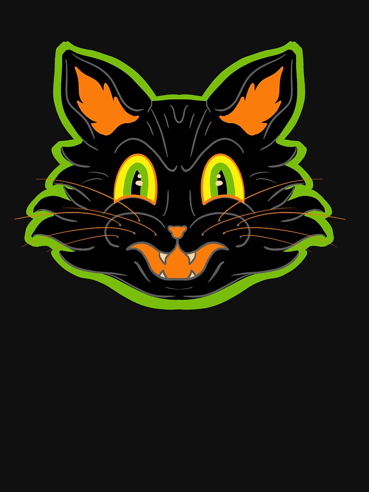 Retro  Halloween cat by Gloomy-Ghoul