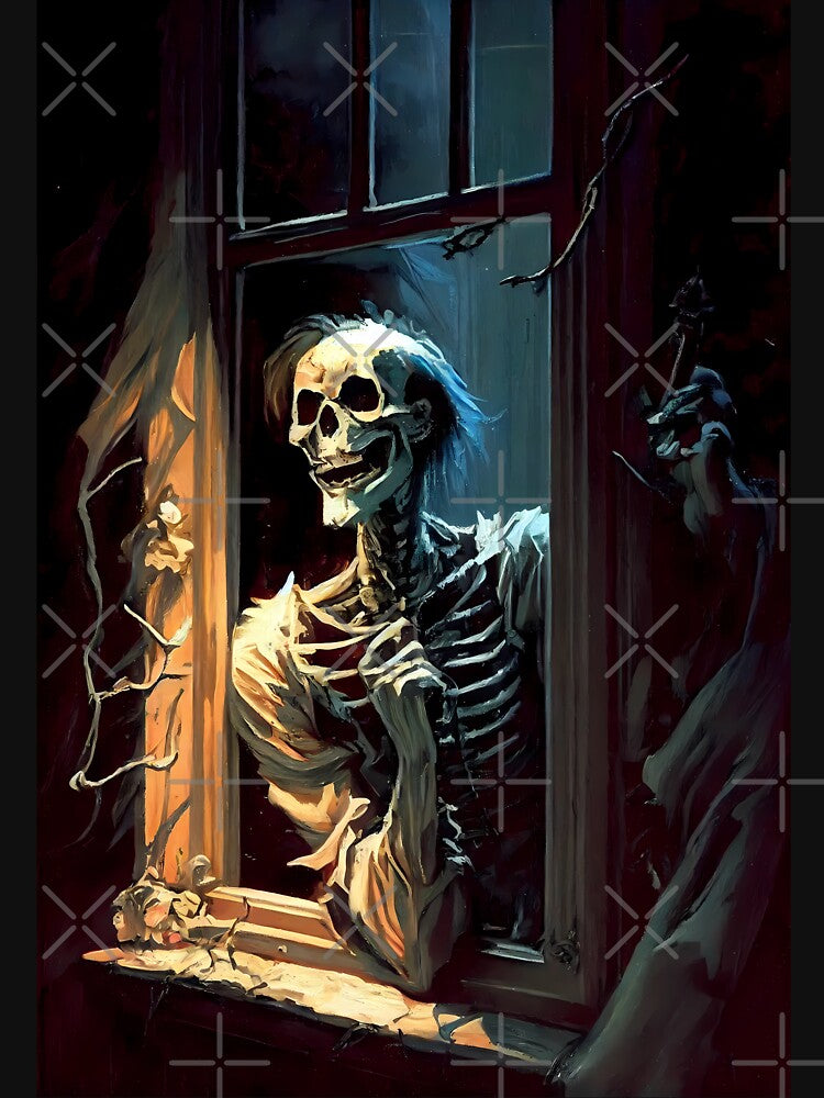 Just Say It One More Time -  Peek-a-Boo Skeleton by ZickDezine