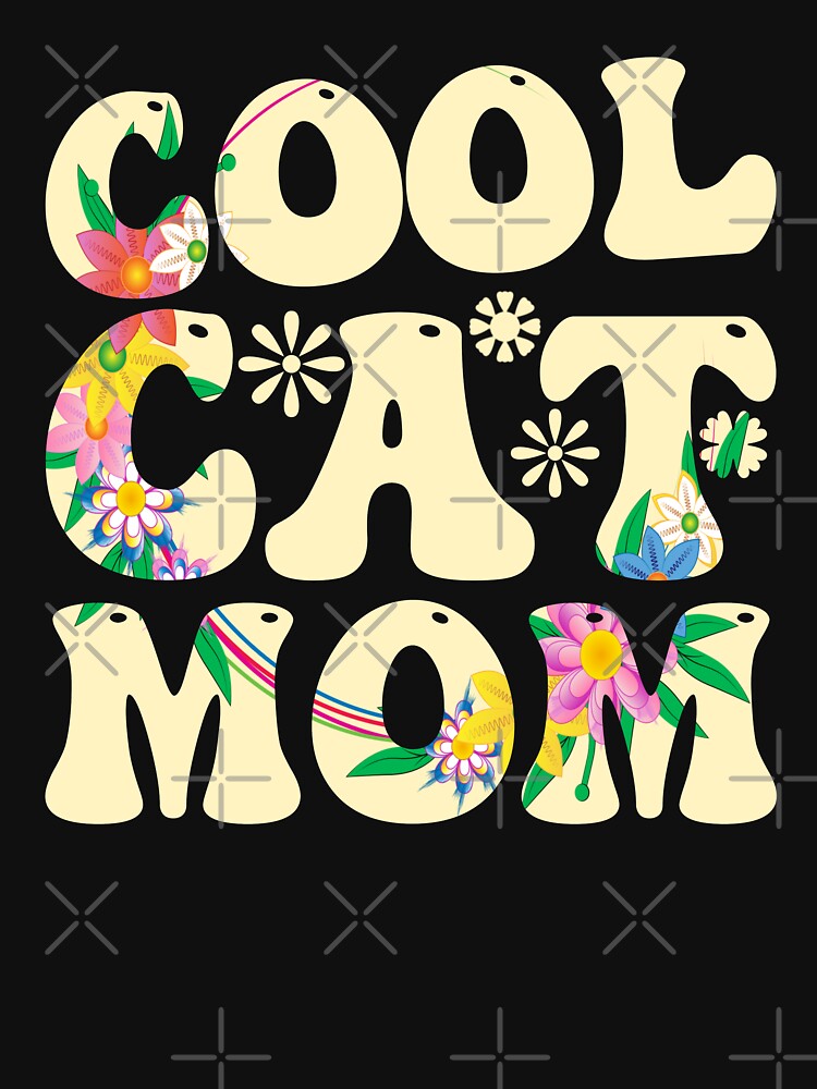 Floral Cat Mom T Shirt by PetSafari