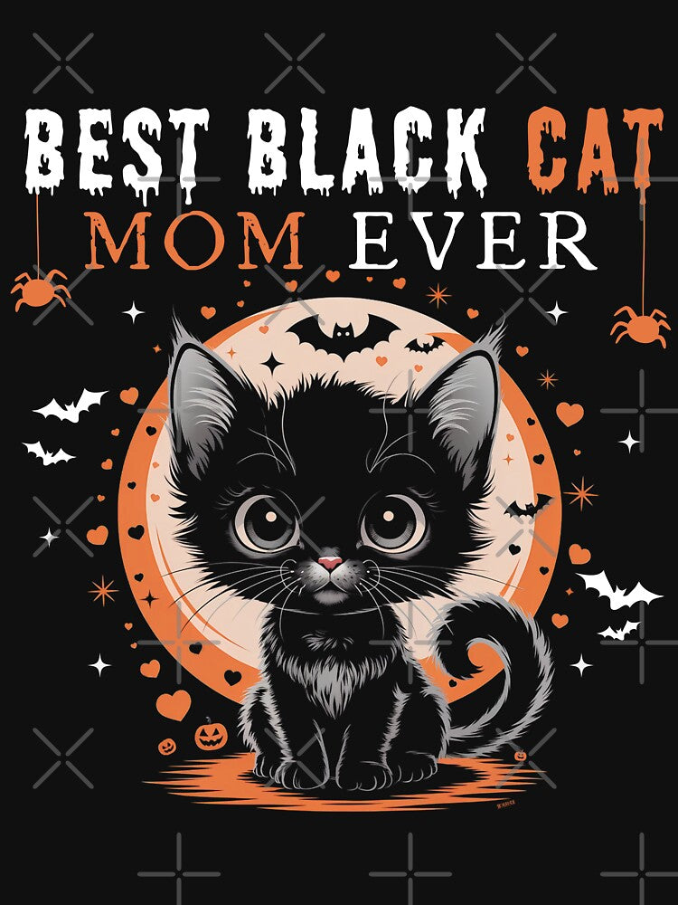 Best Black Cat Mom Ever – Cute Cat Lover Gift by ArtByKatti