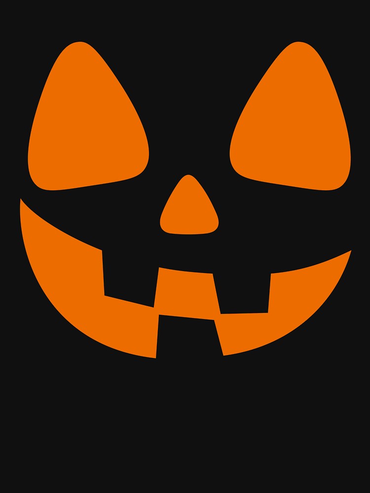 Orange Jack O’ Lantern Face – Halloween Design by OEKAKIYASAN