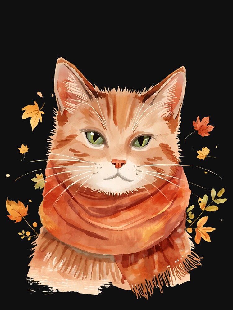 Meowtumn Vibes – Cozy Fall Cat by DreamArtmaStudio
