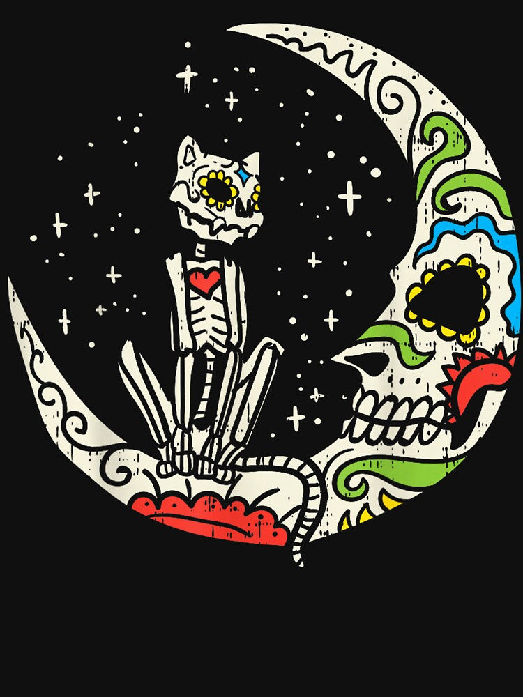 Day of the Dead Sugar Skull Cat by BASKF