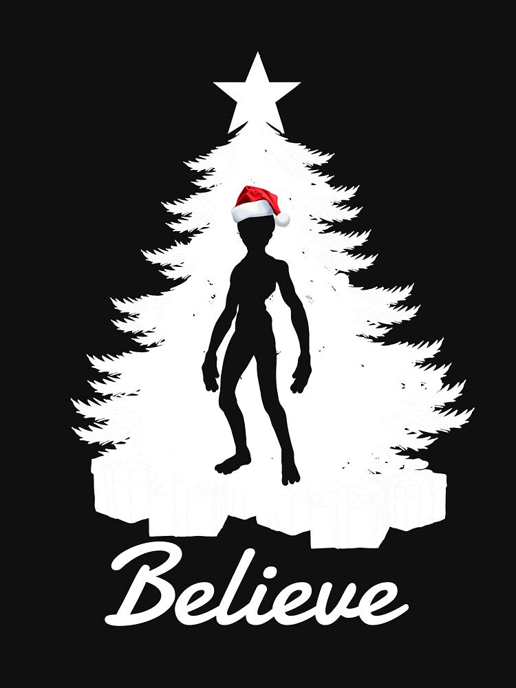 Believe In Aliens Christmas Alien Martian Santa Hat Alien Gear by DynamicDesign