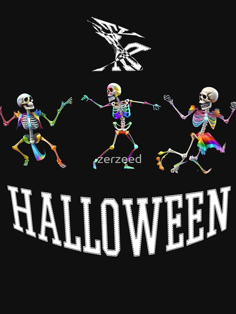 Dancing Skeleton Rainbow by zerzeed