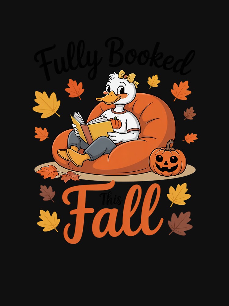 Fully Booked This Fall Autumn Pumpkin Book Lover by skanderio
