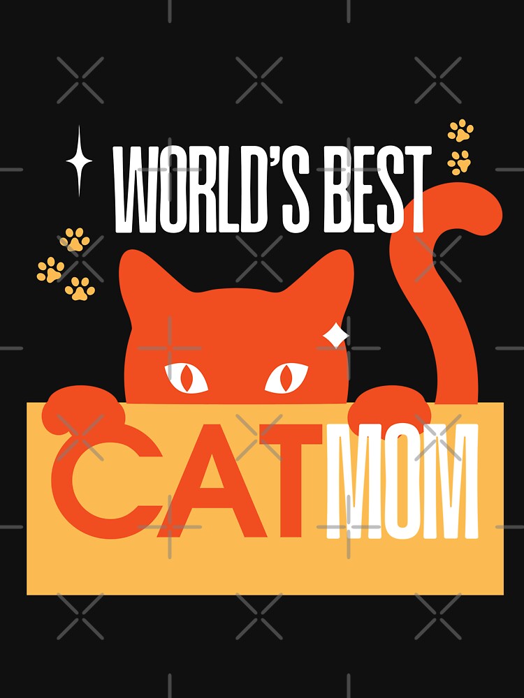 World's best cat mom by Artify Shirts