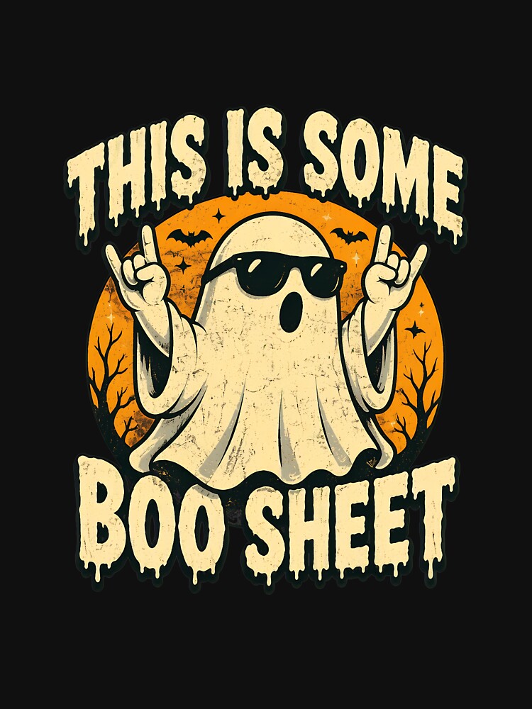 This Is Some Boo Sheet Retro Ghost Sunglasses Halloween by PaletteArc