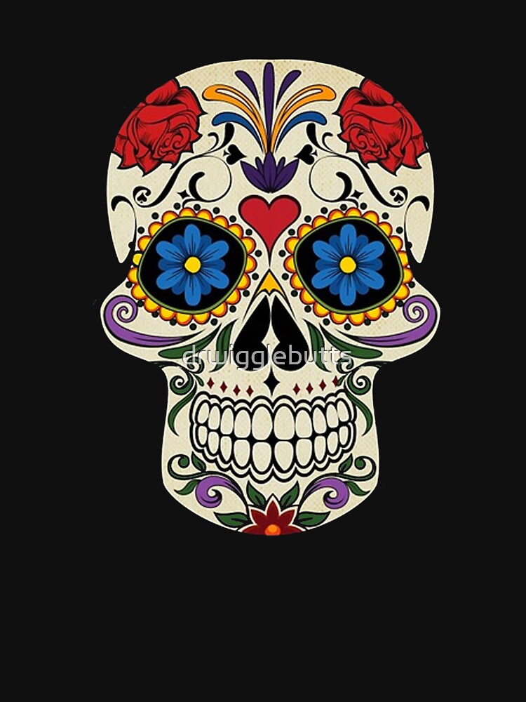 Beautiful Sugar Skull Tee Design by drwigglebutts