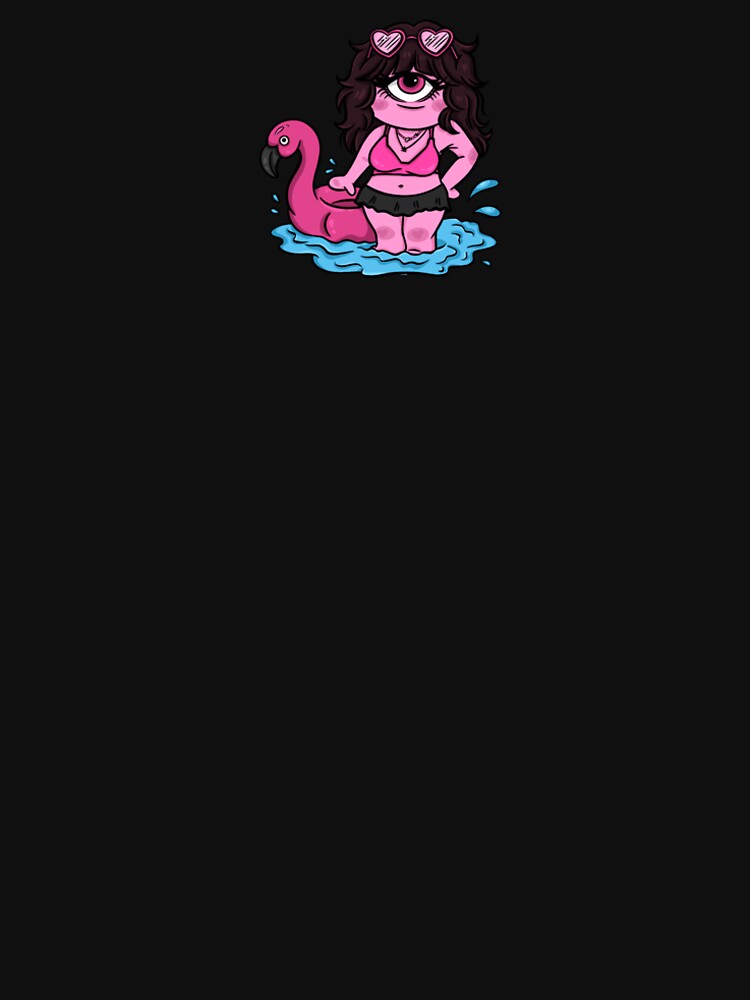 Pink Goth Cyclops Girl Sticker Pack by nekoOnie