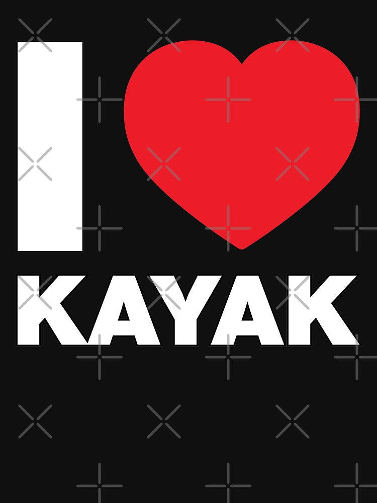I Love Kayak Red Heart by Thestarrysky