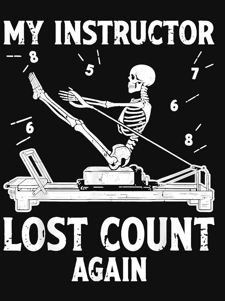 My Instructor Lost Count Again Skeleton Meditation Pilates by NgumohaLanke