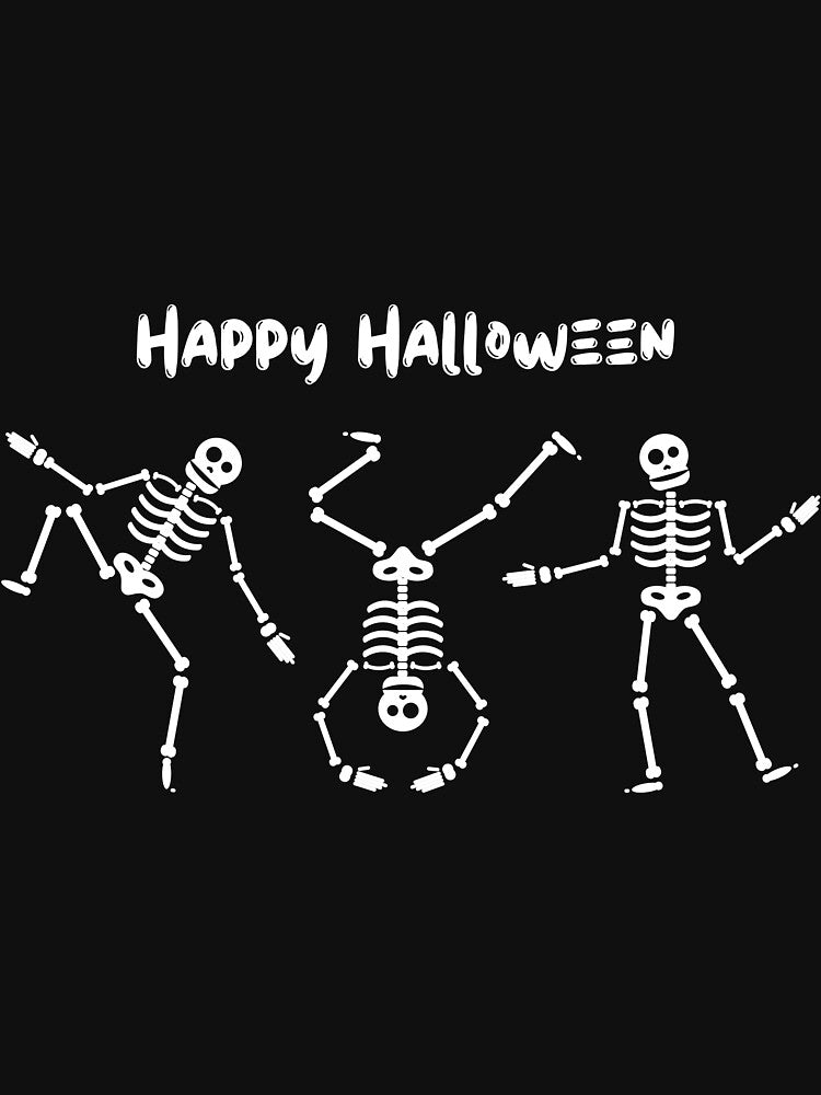 Dancing Skeleton Halloween Design by RK-Artist