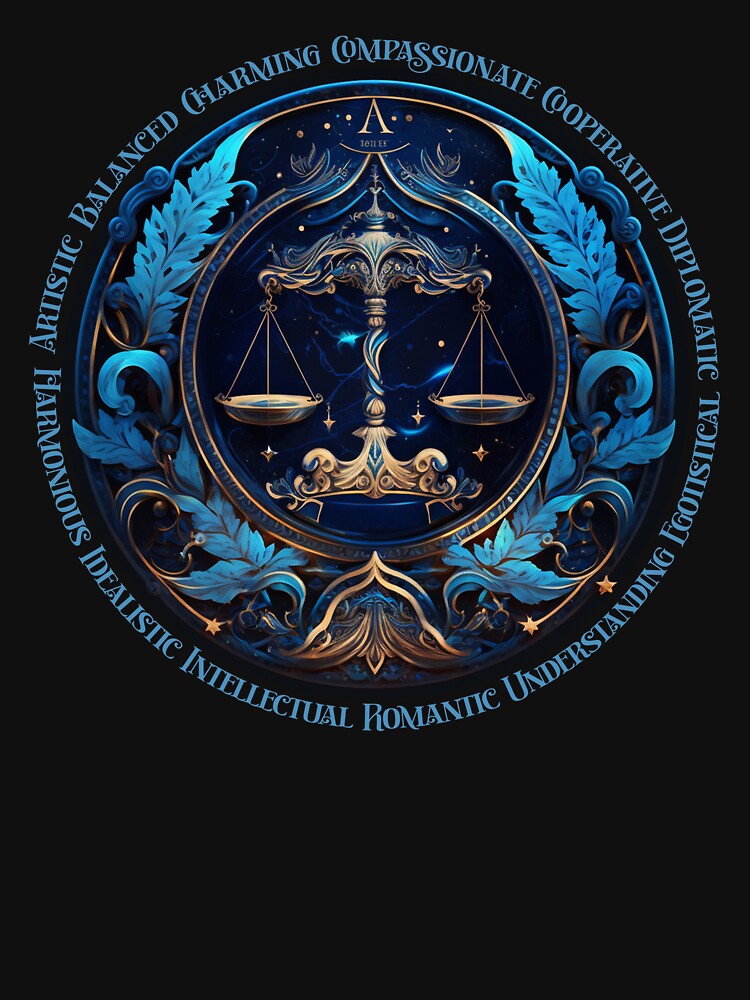 Libra T-Shirt, Horoscope T-Shirt, Birthday T-Shirt, Zodiac Sign T-Shirt by Graphitti Squad
