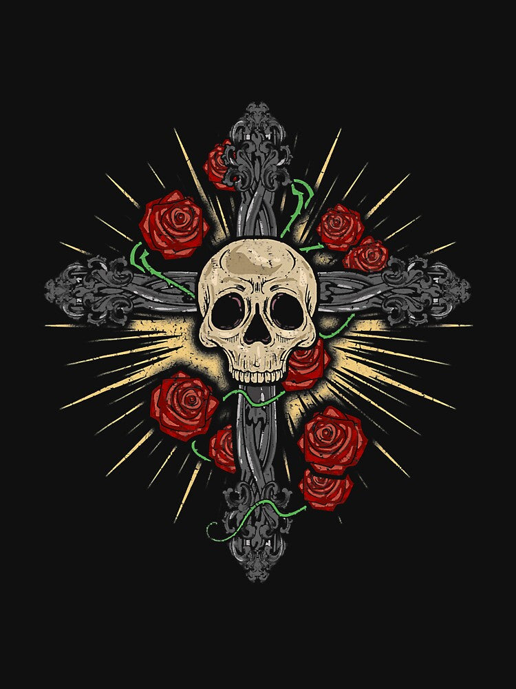 Skull Cross Biker Vintage Motorcycle by unassertive19
