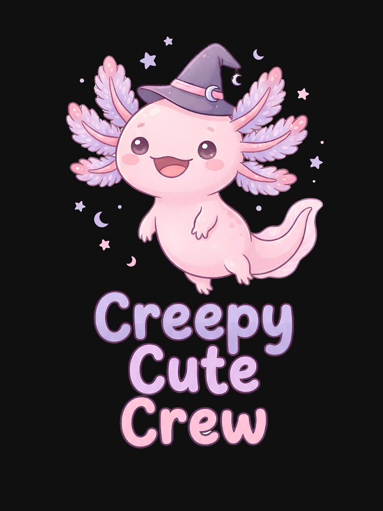 Creepy Cute Axolotl – Adorable Spooky Halloween Creature by Kayshies8120