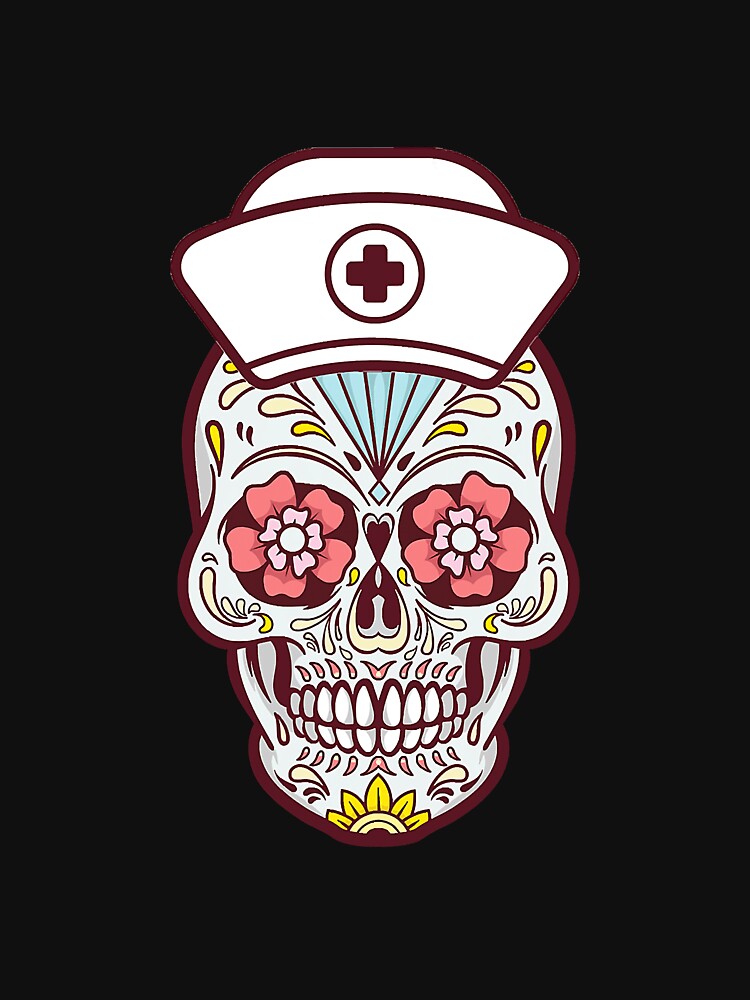 Nurse Sugar Skull Health Professional by BundlerVq
