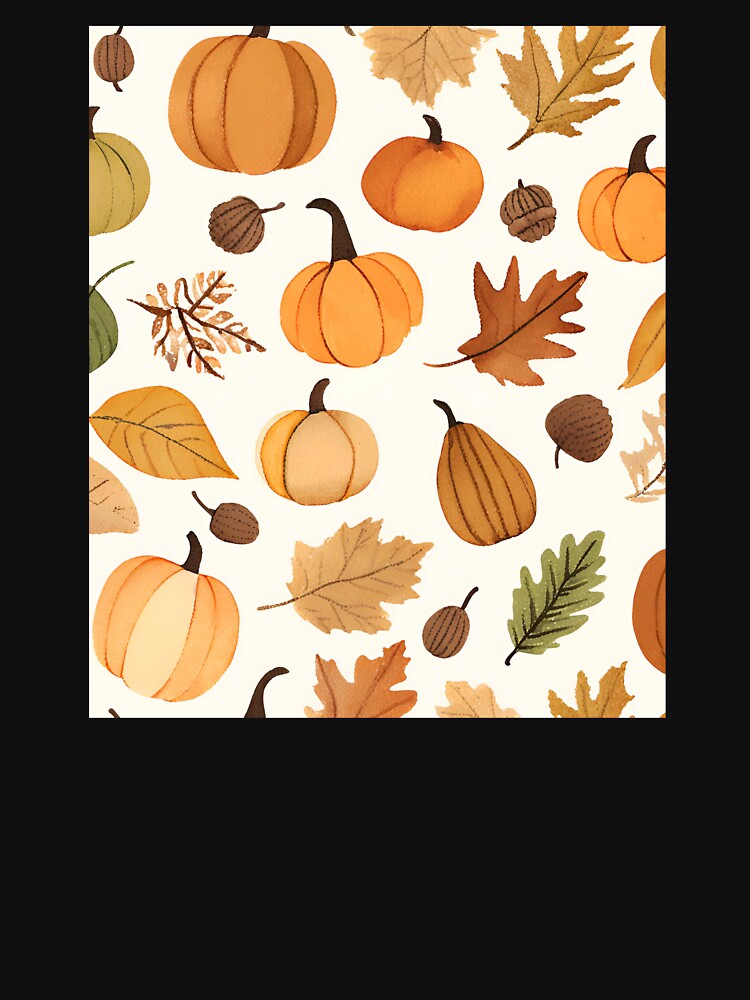 Aesthetic Autumn leaves design by FlawlessDraft