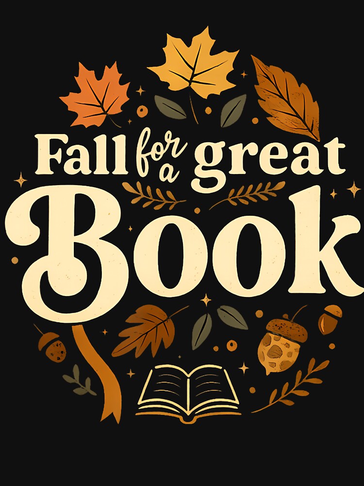 Fall For A Great Book Autumn Reading Graphic by BrandyMegan