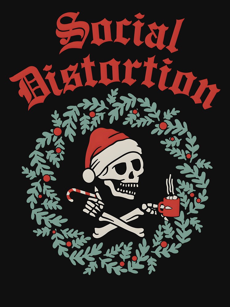 Christmas Skeleton Wreath Santa Hat by Talentity55