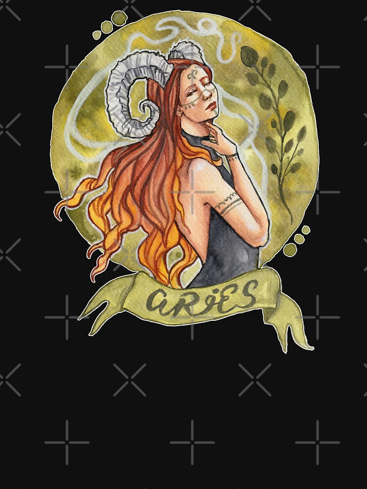 Aries Zodiac Sign Celestial Fire Element Magic Art by esmavart