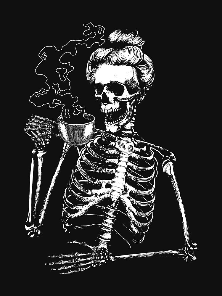 Skeleton Coffee Woman Halloween Costume Skeleton Coffee Gear by DynamicDesign