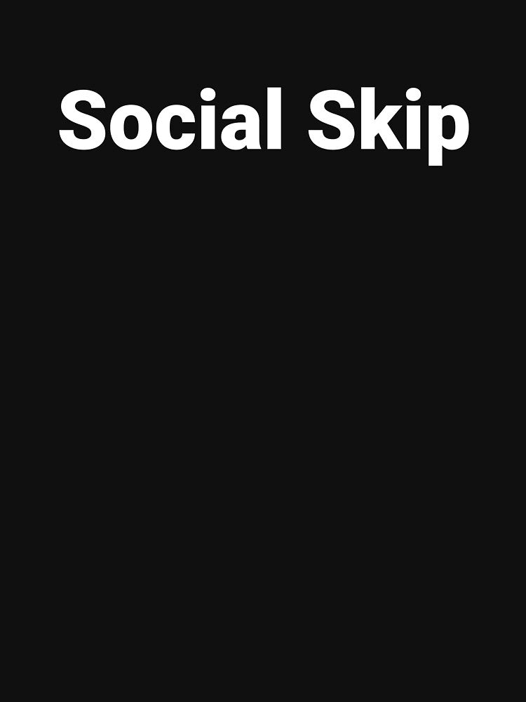 Social Skip by Text-based T-Shirts and Gifts