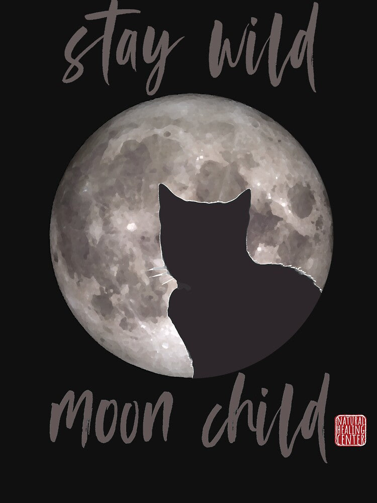 Stay Wild Moon Child - black cat by NaturalHealing