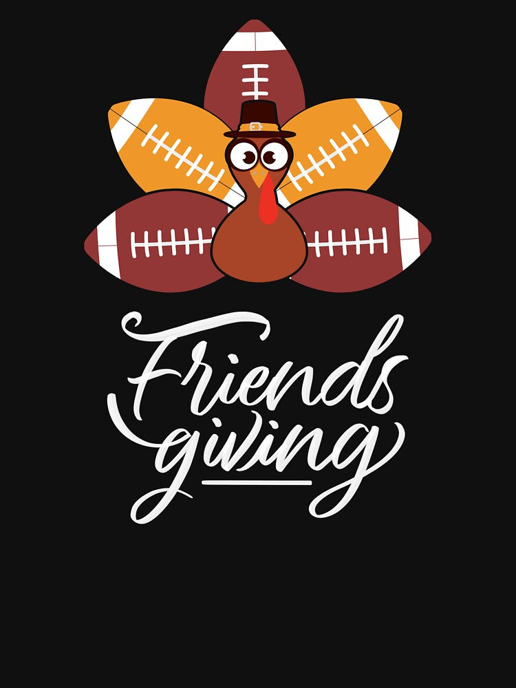 Friendsgiving Turkey Football by JDFunTees